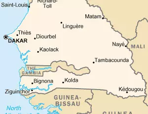 Senegal carte
