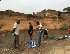 Choléra dans un cours d'eau